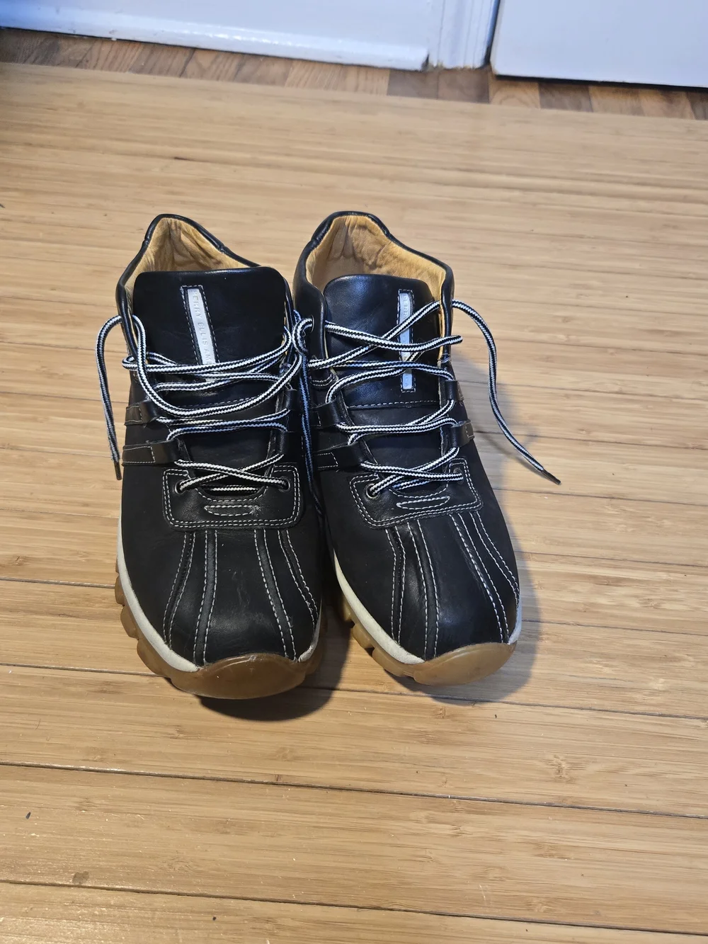 Men's Black Lace-Up Outdoor Boots